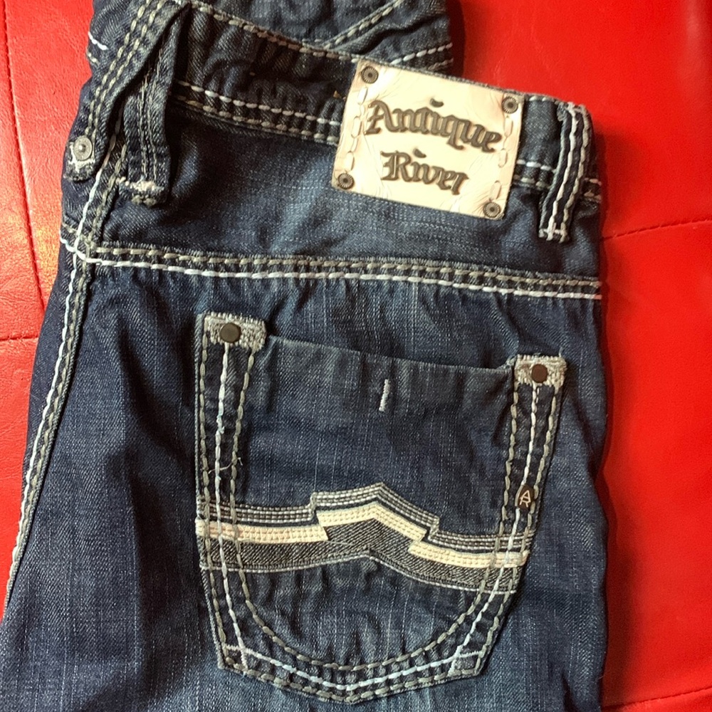 ANTIQUE RIVET JEANS SLIM BOOT CUT